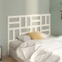 Bettkopfteil aus massivem weißem Kiefernholz, 141 x 4 x 104 cm von , Kopf- und Fußteile - Ref: Foro24-818186, Preis: 58,50 €,...