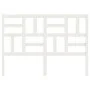 Solid white pine wood bed headboard 141x4x104 cm by , Headboards and footboards - Ref: Foro24-818186, Price: 58,50 €, Discoun...