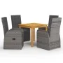5-piece gray garden dining set by , Garden sets - Ref: Foro24-3067720, Price: 860,25 €, Discount: %