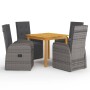 5-teiliges graues Garten-Essset von , Gartensets - Ref: Foro24-3067720, Preis: 879,79 €, Rabatt: %