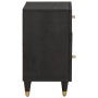 Cabinet de noche con puerta con cajón Negro 50 x 33 x 60 cm en Mesitas de noche | Comprar online en Foro24