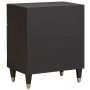 Cabinet de noche con puerta con cajón Negro 50 x 33 x 60 cm en Mesitas de noche | Comprar online en Foro24