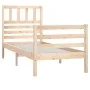 Kleines Einzelbettgestell aus Massivholz, 75 x 190 cm von , Betten und Lattenroste - Ref: Foro24-3101048, Preis: 91,73 €, Rab...
