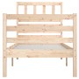 Small solid wood single bed frame 75x190 cm by , Beds and slatted bases - Ref: Foro24-3101048, Price: 92,94 €, Discount: %