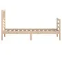 Kleines Einzelbettgestell aus Massivholz, 75 x 190 cm von , Betten und Lattenroste - Ref: Foro24-3101048, Preis: 91,73 €, Rab...