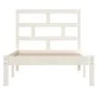 White solid wood single bed frame 90x190 cm by , Beds and slatted bases - Ref: Foro24-3101184, Price: 92,94 €, Discount: %