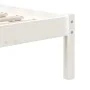 White solid wood single bed frame 90x190 cm by , Beds and slatted bases - Ref: Foro24-3101184, Price: 92,94 €, Discount: %