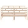 Solid pine wood bed frame 140x190 cm by , Beds and slatted bases - Ref: Foro24-3101263, Price: 125,78 €, Discount: %