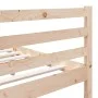 Solid pine wood bed frame 140x190 cm by , Beds and slatted bases - Ref: Foro24-3101263, Price: 125,78 €, Discount: %