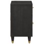 Cabinet de noche con puerta con cajón Negro 50 x 33 x 60 cm en Mesitas de noche | Comprar online en Foro24