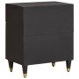 Cabinet de noche con puerta con cajón Negro 50 x 33 x 60 cm en Mesitas de noche | Comprar online en Foro24