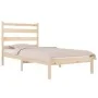 Solid pine wood bed frame 90x190 cm by , Beds and slatted bases - Ref: Foro24-3103613, Price: 79,47 €, Discount: %