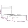 Bettgestell aus massivem Kiefernholz, 90 x 190 cm von , Betten und Lattenroste - Ref: Foro24-3103613, Preis: 81,64 €, Rabatt: %