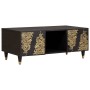 Mesa de Café Negro 100 x 54 x 40 cm Madera de mango maciza en Mesas de centro | Comprar online en Foro24