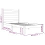 Solid pine wood bed frame 90x190 cm by , Beds and slatted bases - Ref: Foro24-3103613, Price: 81,58 €, Discount: %