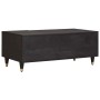 Mesa de Café Negro 100 x 54 x 40 cm Madera de mango maciza en Mesas de centro | Comprar online en Foro24