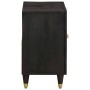 Mueble de lavabo Negro 62 x 33 x 58 cm Madera de mango maciza en Tocadores de baño | Comprar online en Foro24