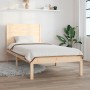 Solid wood bed frame 75x190 cm by , Beds and slatted bases - Ref: Foro24-3104113, Price: 107,57 €, Discount: %