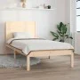 Solid wood bed frame 75x190 cm by , Beds and slatted bases - Ref: Foro24-3104113, Price: 104,35 €, Discount: %
