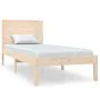 Solid wood bed frame 75x190 cm by , Beds and slatted bases - Ref: Foro24-3104113, Price: 104,35 €, Discount: %