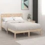 Solid wood double bed frame 135x190 cm by , Beds and slatted bases - Ref: Foro24-3104193, Price: 135,64 €, Discount: %
