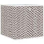 Cajas almacenaje plegables 10 uds no tejida marrón 32x32x32 cm en Cestas para almacenaje | Comprar online en Foro24