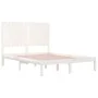 Small double bed frame white solid wood 120x190cm by , Beds and slatted bases - Ref: Foro24-3104384, Price: 125,26 €, Discoun...