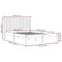 Solid wood bed frame 180x200 cm by , Beds and slatted bases - Ref: Foro24-3104428, Price: 166,75 €, Discount: %