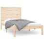 Solid wood bed frame 100x200 cm by , Beds and slatted bases - Ref: Foro24-3104598, Price: 110,69 €, Discount: %