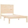 Solid wood bed frame 100x200 cm by , Beds and slatted bases - Ref: Foro24-3104598, Price: 110,69 €, Discount: %
