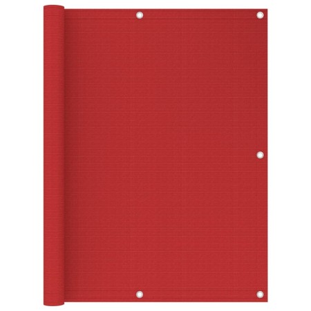 Toldo para balcón HDPE rojo 120x500 cm