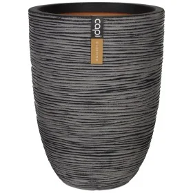 Capi Vase Nature Rib elegant low anthracite gray 46x58 cm KOFZ783 by Capi, Pots and planters - Ref: Foro24-424230, Price: 142...