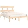 Solid wood bed frame 180x200 cm by , Beds and slatted bases - Ref: Foro24-3104688, Price: 129,23 €, Discount: %