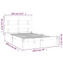 Solid wood bed frame 180x200 cm by , Beds and slatted bases - Ref: Foro24-3104688, Price: 133,49 €, Discount: %