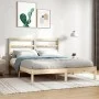 Bettgestell aus massivem Kiefernholz, 140 x 190 cm von , Betten und Lattenroste - Ref: Foro24-3104913, Preis: 101,10 €, Rabat...