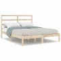 Bettgestell aus massivem Kiefernholz, 140 x 190 cm von , Betten und Lattenroste - Ref: Foro24-3104913, Preis: 101,10 €, Rabat...