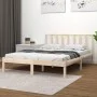 Solid pine wood bed frame 140x200 cm by , Beds and slatted bases - Ref: Foro24-3105071, Price: 112,82 €, Discount: %