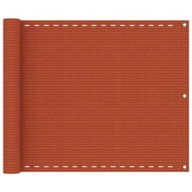 Toldo para balcón HDPE naranja 75x300 cm