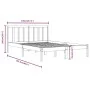 Solid pine wood bed frame 140x200 cm by , Beds and slatted bases - Ref: Foro24-3105071, Price: 112,82 €, Discount: %