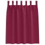 Cortinas Opacas con Anillas 2 pcs Rojo vino 140 x 140 cm en Cortinas y visillos | Comprar online en Foro24