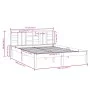 Solid wood double bed frame 135x190 cm by , Beds and slatted bases - Ref: Foro24-3105380, Price: 128,38 €, Discount: %