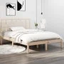 Solid pine wood bed frame 140x190 cm by , Beds and slatted bases - Ref: Foro24-3105450, Price: 106,98 €, Discount: %