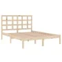 Solid pine wood bed frame 140x190 cm by , Beds and slatted bases - Ref: Foro24-3105450, Price: 106,98 €, Discount: %