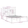 Solid pine wood bed frame 140x190 cm by , Beds and slatted bases - Ref: Foro24-3105450, Price: 106,98 €, Discount: %