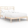 Solid pine wood bed frame 140x190 cm by , Beds and slatted bases - Ref: Foro24-3105775, Price: 108,59 €, Discount: %