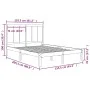 Bettgestell aus massivem Kiefernholz, 150 x 200 cm von , Betten und Lattenroste - Ref: Foro24-3105735, Preis: 146,82 €, Rabat...