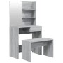 Juego de tocador color gris Sonoma 74,5x40x141 cm de , Tocadores para dormitorios - Ref: Foro24-3114145, Precio: 92,98 €, Des...