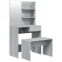 Juego de tocador color gris Sonoma 74,5x40x141 cm de , Tocadores para dormitorios - Ref: Foro24-3114145, Precio: 92,02 €, Des...