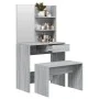 Juego de tocador color gris Sonoma 74,5x40x141 cm de , Tocadores para dormitorios - Ref: Foro24-3114145, Precio: 92,02 €, Des...