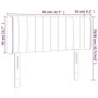 Headboard with LED in taupe gray fabric 83x16x78/88 cm by , Headboards and footboards - Ref: Foro24-3123452, Price: 49,76 €, ...